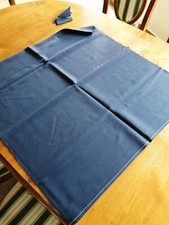 Stoff  Rest  Wollstoff   blau