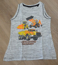 graues T-Shirt Achselshirt für Jungen in der Größe 128 von dopodopo