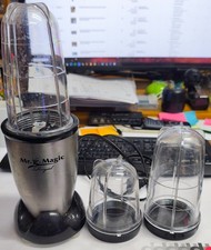 Mr. Magic Küchenmaschine Stand Mixer Model 3186-1 400W, Schwarz Silber