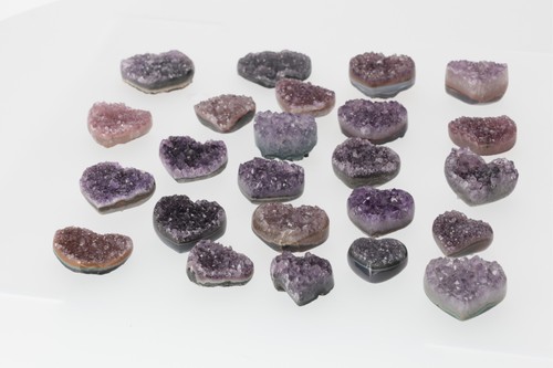 Amethyst rainbow herz mini - rainbow,