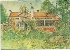 67/344 AK MALEREI KUNST CARL LARSSON DIE HÜTTE (DAS HAUS AN DER SONNE) KASSEL