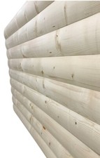 Profilbretter Profilholz Fassadenprofil Fasebretter HALBRUND 19x127 Fichte 0,5m