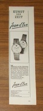 Seltene Werbung vintage JEAN D'EVE MEMORY Mondphasenuhr 1988