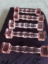 ART DECO - Messerbänkchen - Kristallglas x 6