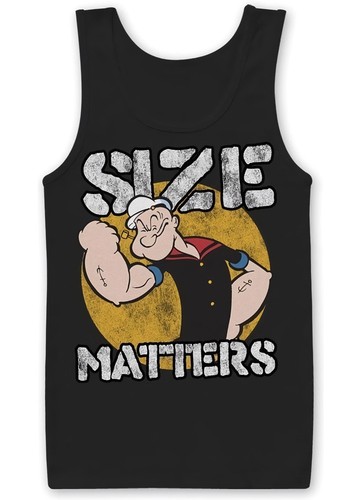 Popeye size matters tank top - size,