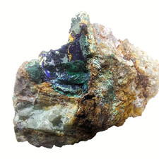 Azurit Malachit von der EFS  in  Niederschlag im  Erzgebirge Sachsen