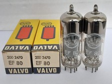 2x  EF80  Röhren  VALVO /