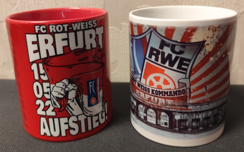 Tassen von rot weiß - von,