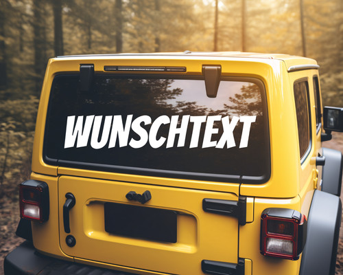 Autoaufkleber wunschtext - autoaufkleber,