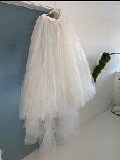 Tüllrock / Brautrock lange Schleppe NEU mit Schleife 