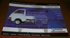 prospekt kfz piaggio porter leicht transporter modell reklame heft werbung 2003