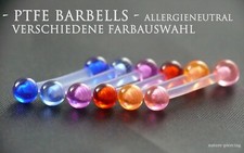 PTFE Piercing Barbell 6-50mm