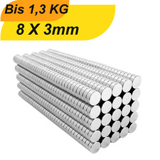 Neodym Magnet  8x3mm