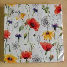 20 Servietten Klatschmohn Mohn