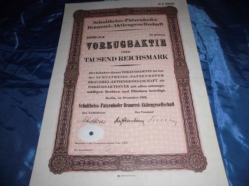 Historische aktie - historische,