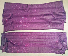 2x  Paillettenstoff- Lila-