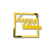 Acryl Kuchen Topper vorne