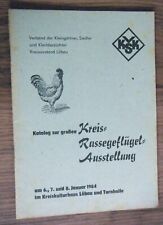 Katalog zur Kreis Rassegeflügel-Ausstellung Löbau Kulturhaus Kleintierzucht 1984