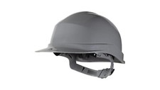 Bauhelm aus Polyethylen grau
