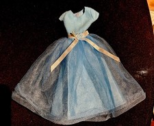 Vintage Barbie Abendkleid Kleid Ball gown fashion mit Rose 80er Mattel Original