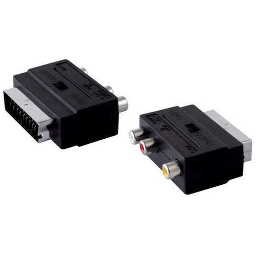 Scart adapter stecker - stecker, cinch