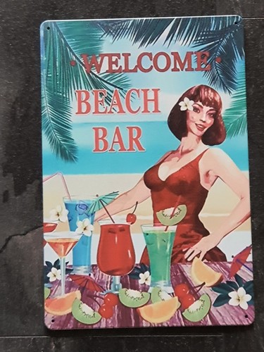 Welcome beach blechschild - welcome, /