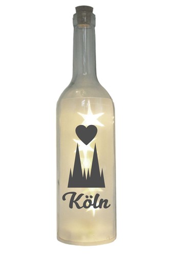 Led flasche mit - led-flasche, motiv,