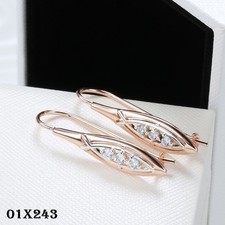 Luxus Damen Ohrringe 585 RG