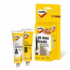Molto 2K Holz-Ersatz 150 g Reparaturspachtel mit Härter