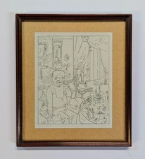 George Grosz - Aus dem Spießer-Spiegel - Berlin - um 1920/30 - Bild im Rahmen 