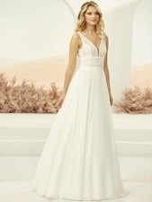 Hochzeitskleid Brautkleid Bianco Evento Vivienne A-Linie Boho Größe 38