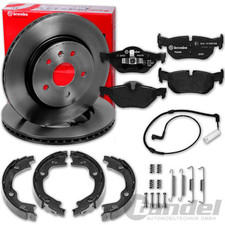 brembo BREMSSCHEIBEN + BELÄGE + HANDBREMSE HINTEN passend für BMW X1 E84 2WD 4WD