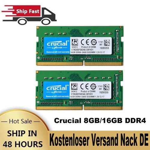 Crucial 8gb 16gb - crucial, ddr4