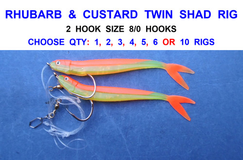 Rhabarber pudding twin shad - rhabarber,