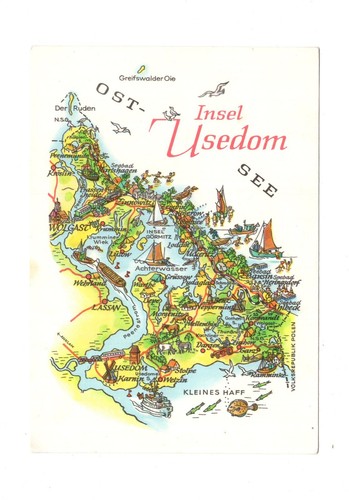 Ansichtskarte insel usedom - insel,