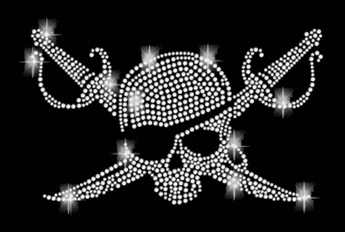 Strasssteine totenkopf pirat - strasssteine,