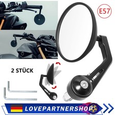 2X Motorrad Lenkerendenspiegel