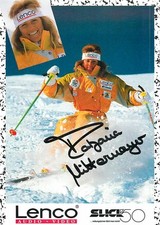 Tatjana Mittermayer Autogrammkarte Ski Freestyle Lenco Slick 50 1980er