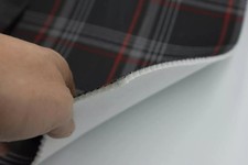 Roter GTI-Autopolsterstoff mit Karomuster – VW Golf MK7 – 3 mm Schaumstoff...