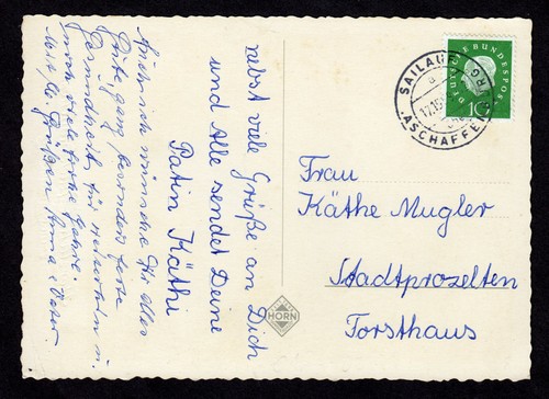 Brd postkarte sailauf - brd,