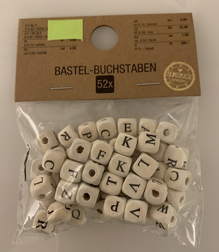 Buchstabenperlen hobby basteln - buchstabenperlen,hobby,