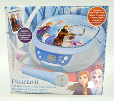 Disney FR-430V2 Frozen II CD Boombox mit Mikrofon Musikbox Blau 14W #KT7723X--