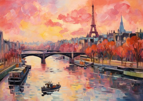 Pariser sonnenuntergang - pariser,