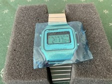 🇩🇪 Top Rarität Vintage Edelstahl Dugena Chrono LCD Uhr Achteckig m.Bel. ~1978