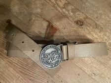 NEU Diesel 100% Leder Gürtel mod. supres OOCBSQ Beige Gr. 90 Made In Italy NP90€