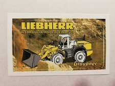 Rarität. Graupner Aufkleber Liebherr Radlader L 574, 13x7 cm, 