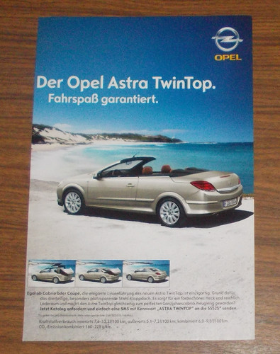 Seltene werbung opel astra - opel,