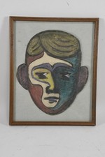 Q28R39- Kreidezeichnung Mischtechnik Gesicht Junge