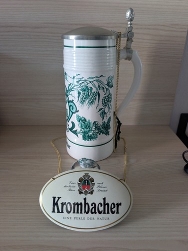Krombacher bierkrug mit - bierkrug,