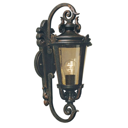 Wandleuchte braun stahl glas - braun,